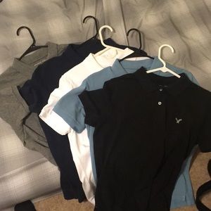 American eagle 5 polo shirts size M